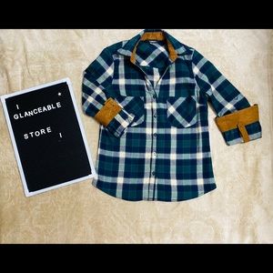 Plaid button up shirt